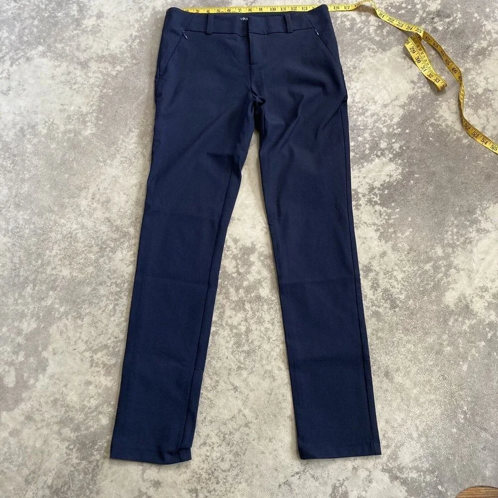 Pivotte 24/7 Pants Womens Size 8 Navy Blue Stretch Work Career Trousers